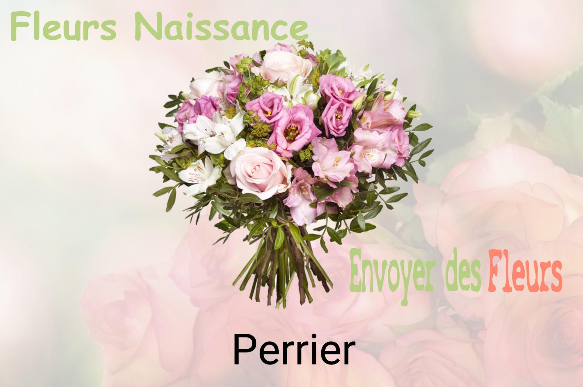 Bouquet de fleurs de naissance livré à Perrier